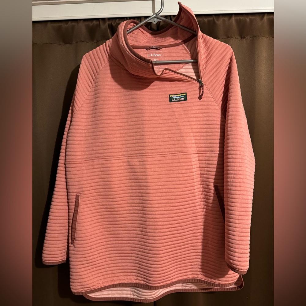 LL Bean Airlight Tunic Pullover, Large Petite